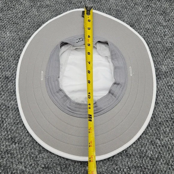 Titleist ProV1 FJ White Golf Sun Hat Wide Brim Bucket Adjustable Cap Golfcore - Picture 10 of 10